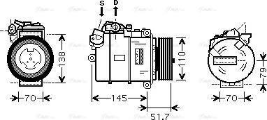 Ava Quality Cooling BWAK329 - Компрессор кондиционера unicars.by