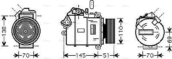 Ava Quality Cooling BW K320 - Компрессор кондиционера unicars.by