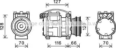 Ava Quality Cooling BWK232 - Компрессор кондиционера unicars.by