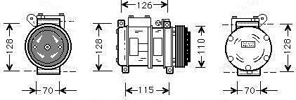 Ava Quality Cooling BWAK229 - Компрессор кондиционера unicars.by