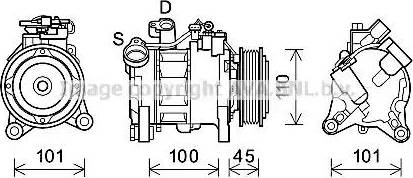 Ava Quality Cooling BWK499 - Компрессор кондиционера unicars.by