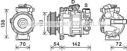 Ava Quality Cooling BWK495 - Компрессор кондиционера unicars.by