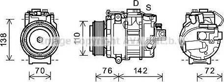 Ava Quality Cooling BWK419 - Компрессор кондиционера unicars.by