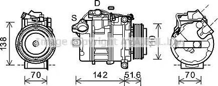 Ava Quality Cooling BWK427 - Компрессор кондиционера unicars.by