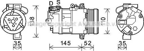 Ava Quality Cooling BWK545 - Компрессор кондиционера unicars.by