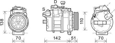 Ava Quality Cooling BWK547 - Компрессор кондиционера unicars.by