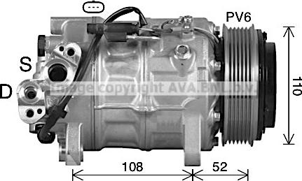 Ava Quality Cooling BWK601 - Компрессор кондиционера unicars.by