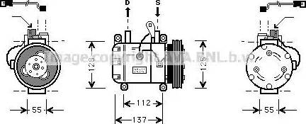 Ava Quality Cooling BW K050 - Компрессор кондиционера unicars.by