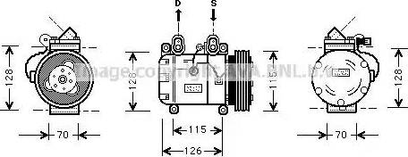 Ava Quality Cooling BW K051 - Компрессор кондиционера unicars.by