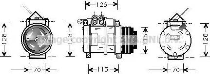 Ava Quality Cooling BW K074 - Компрессор кондиционера unicars.by