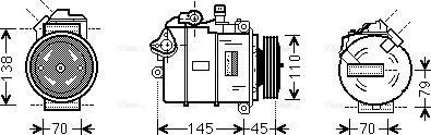 Ava Quality Cooling BWK383 - Компрессор кондиционера unicars.by