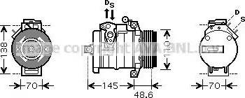 Ava Quality Cooling BW K334 - Компрессор кондиционера unicars.by