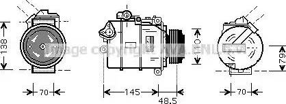 Ava Quality Cooling BW K332 - Компрессор кондиционера unicars.by