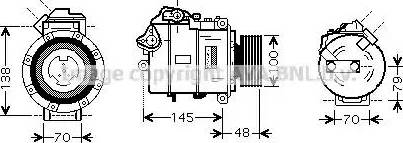 Ava Quality Cooling BW K328 - Компрессор кондиционера unicars.by