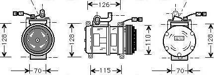 Ava Quality Cooling BW K231 - Компрессор кондиционера unicars.by