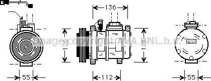 Ava Quality Cooling BW K228 - Компрессор кондиционера unicars.by