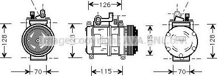 Ava Quality Cooling BW K227 - Компрессор кондиционера unicars.by