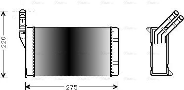 Ava Quality Cooling CN 6082 - Теплообменник, отопление салона unicars.by