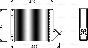 Ava Quality Cooling CN 6031 - Теплообменник, отопление салона unicars.by