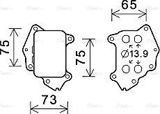 Ava Quality Cooling CN3309 - Масляный радиатор, двигательное масло unicars.by