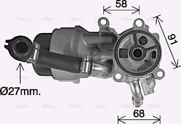 Ava Quality Cooling CN3307H - Масляный радиатор, двигательное масло unicars.by