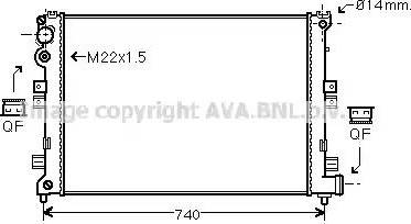 Ava Quality Cooling CN 2089 - Радиатор, охлаждение двигателя unicars.by