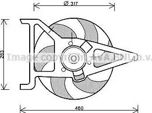 Ava Quality Cooling CN 7544 - Вентилятор, охлаждение двигателя unicars.by