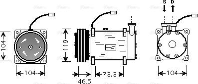 Ava Quality Cooling CNAK030 - Компрессор кондиционера unicars.by