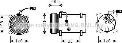 Ava Quality Cooling CN K158 - Компрессор кондиционера unicars.by