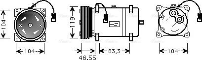 Ava Quality Cooling CNAK161 - Компрессор кондиционера unicars.by