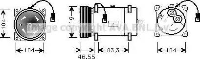 Ava Quality Cooling CN K161 - Компрессор кондиционера unicars.by