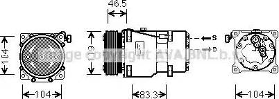 Ava Quality Cooling CN K201 - Компрессор кондиционера unicars.by