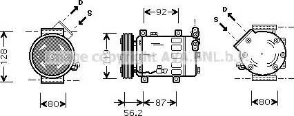 Ava Quality Cooling CN K214 - Компрессор кондиционера unicars.by