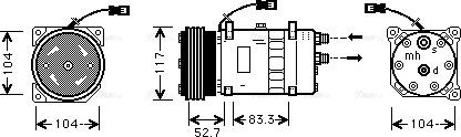 Ava Quality Cooling CNAK222 - Компрессор кондиционера unicars.by