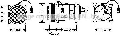 Ava Quality Cooling CN K019 - Компрессор кондиционера unicars.by