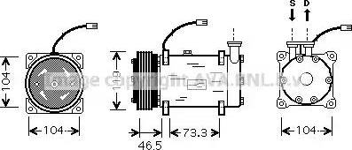 Ava Quality Cooling CN K030 - Компрессор кондиционера unicars.by