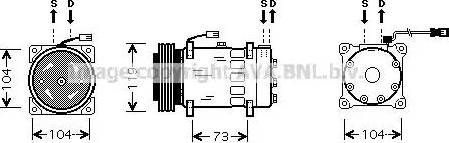 Ava Quality Cooling CN K180 - Компрессор кондиционера unicars.by