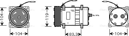 Ava Quality Cooling CN K176 - Компрессор кондиционера unicars.by