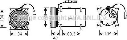 Ava Quality Cooling CN K178 - Компрессор кондиционера unicars.by