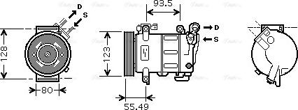 Ava Quality Cooling CN K251 - Компрессор кондиционера unicars.by