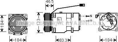 Ava Quality Cooling CN K257 - Компрессор кондиционера unicars.by