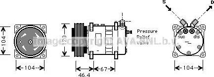 Ava Quality Cooling CN K210 - Компрессор кондиционера unicars.by