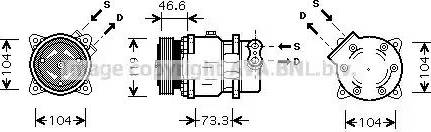 Ava Quality Cooling CN K218 - Компрессор кондиционера unicars.by