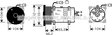 Ava Quality Cooling CPK004 - Компрессор кондиционера unicars.by