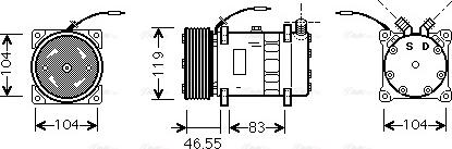 Ava Quality Cooling FDAK452 - Компрессор кондиционера unicars.by