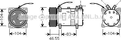 Ava Quality Cooling FDK452 - Компрессор кондиционера unicars.by