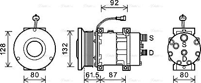 Ava Quality Cooling CPAK011 - Компрессор кондиционера unicars.by