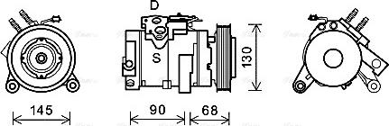 Ava Quality Cooling CRAK133 - Компрессор кондиционера unicars.by