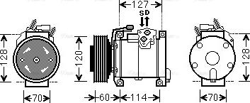 Ava Quality Cooling CRK112 - Компрессор кондиционера unicars.by