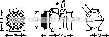 Ava Quality Cooling CRK131 - Компрессор кондиционера unicars.by